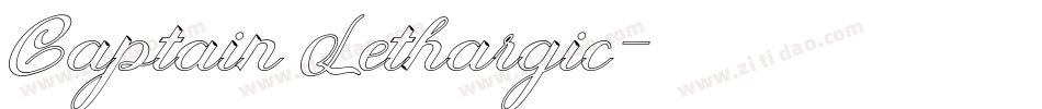 Captain Lethargic字体转换